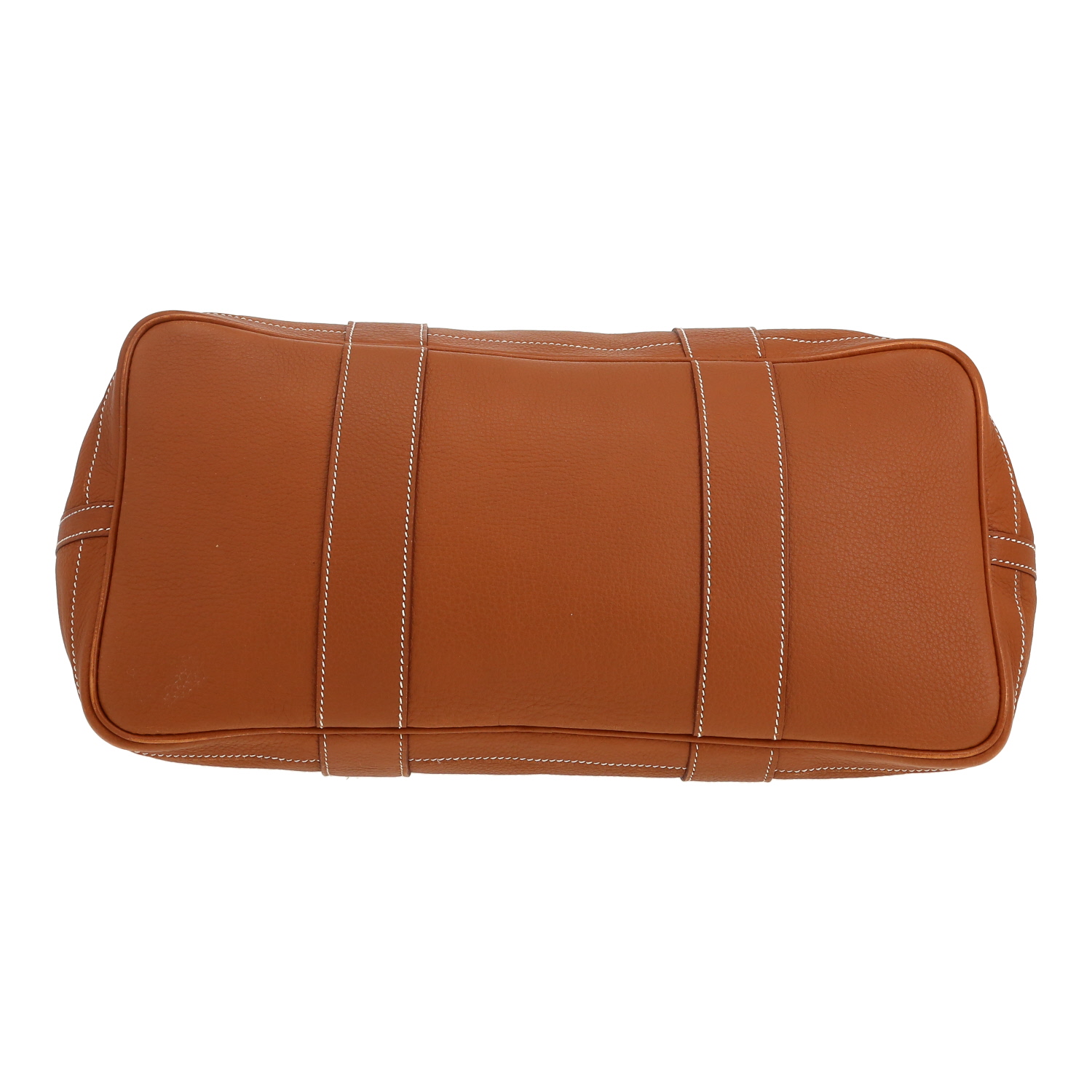 Hermès  Garden shopping bag  in gold togo leather - Detail D1