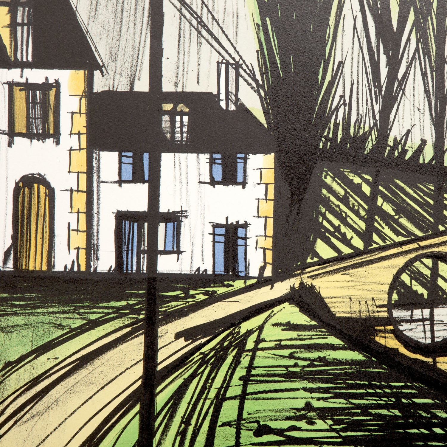 Bernard Buffet (1928-1999), Le petit pont - 1991 - Detail D1