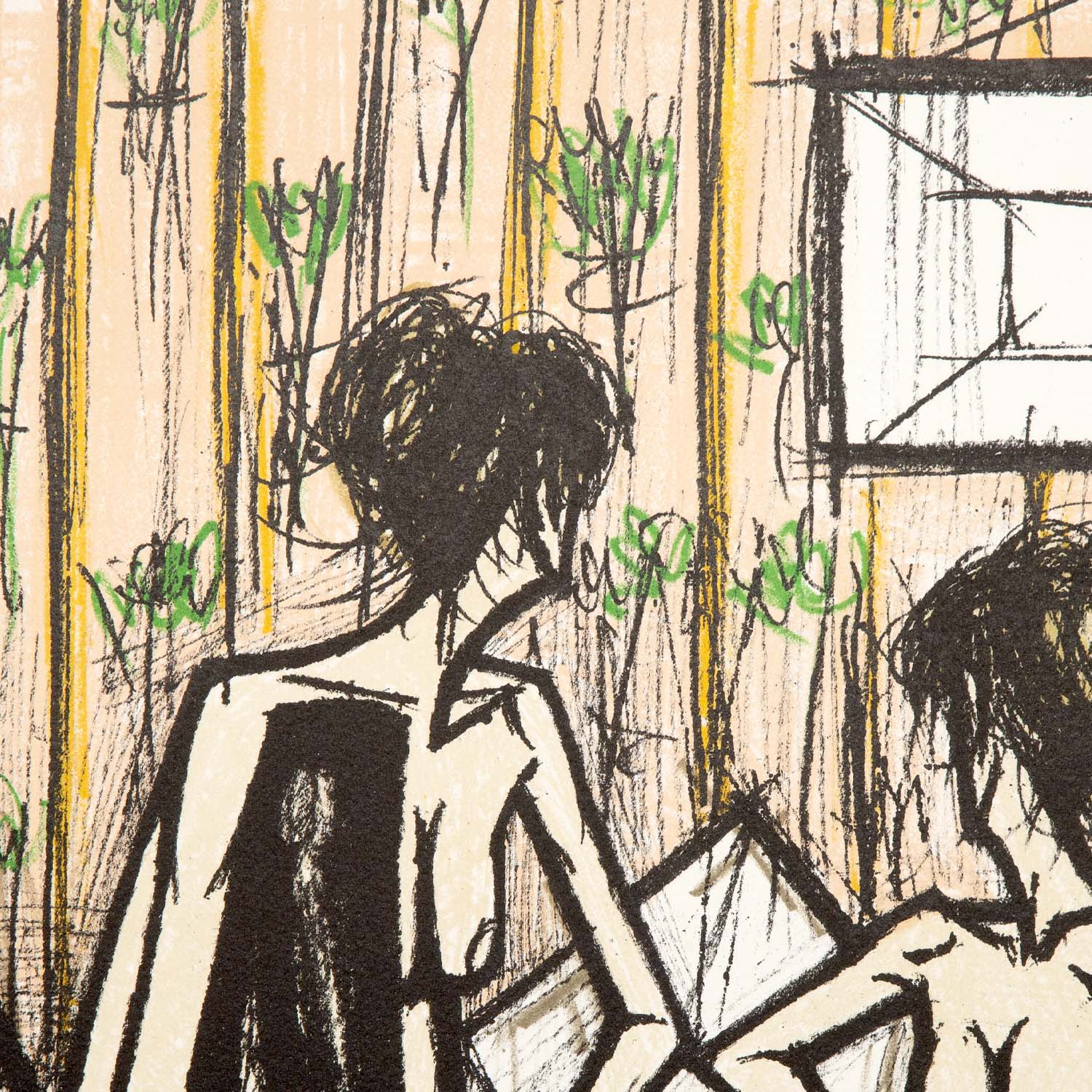 Bernard Buffet (1928-1999), Jeux de dames - 1970 - Detail D2