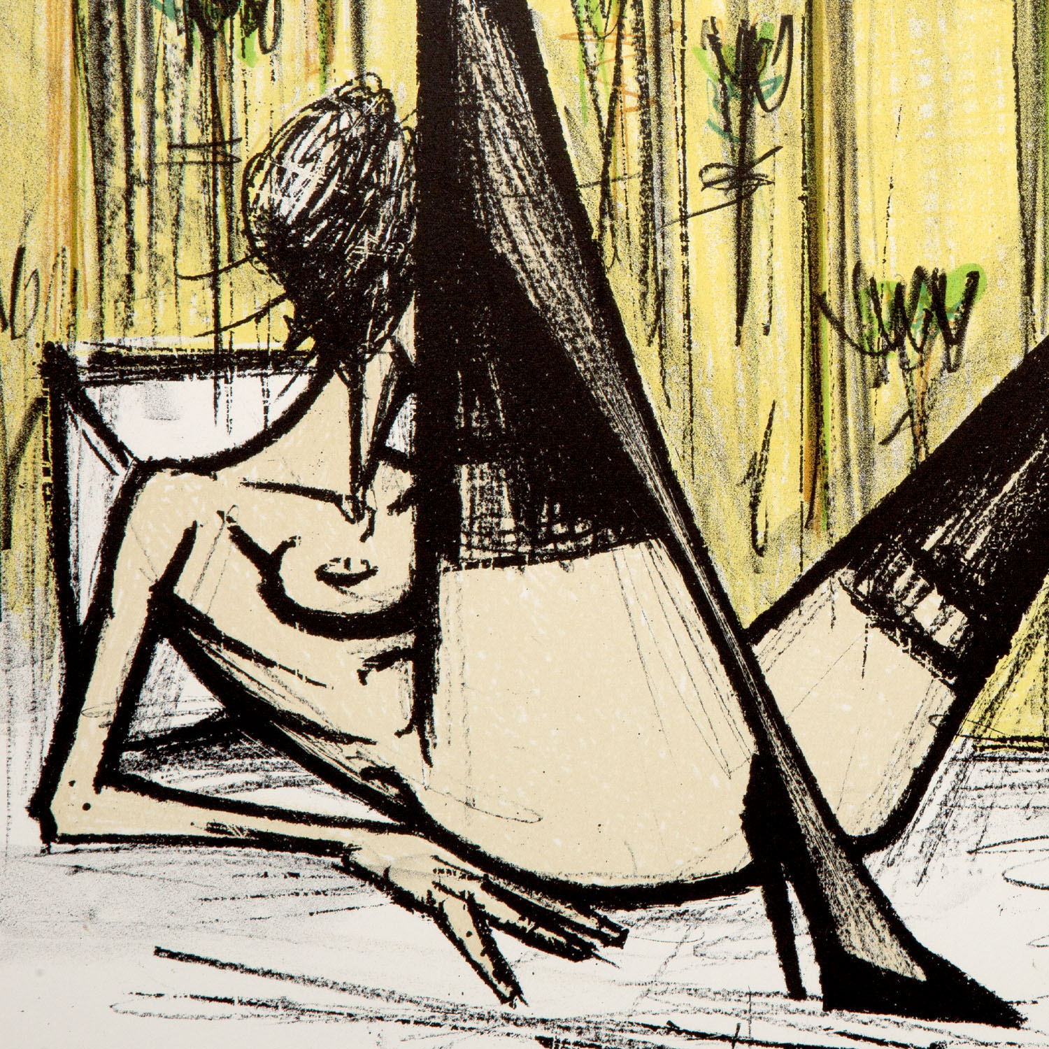 Bernard Buffet (1928-1999), Jeux de dames - 1970 - Detail D1