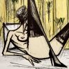 Bernard Buffet (1928-1999), Jeux de dames - 1970 - Detail D1 thumbnail