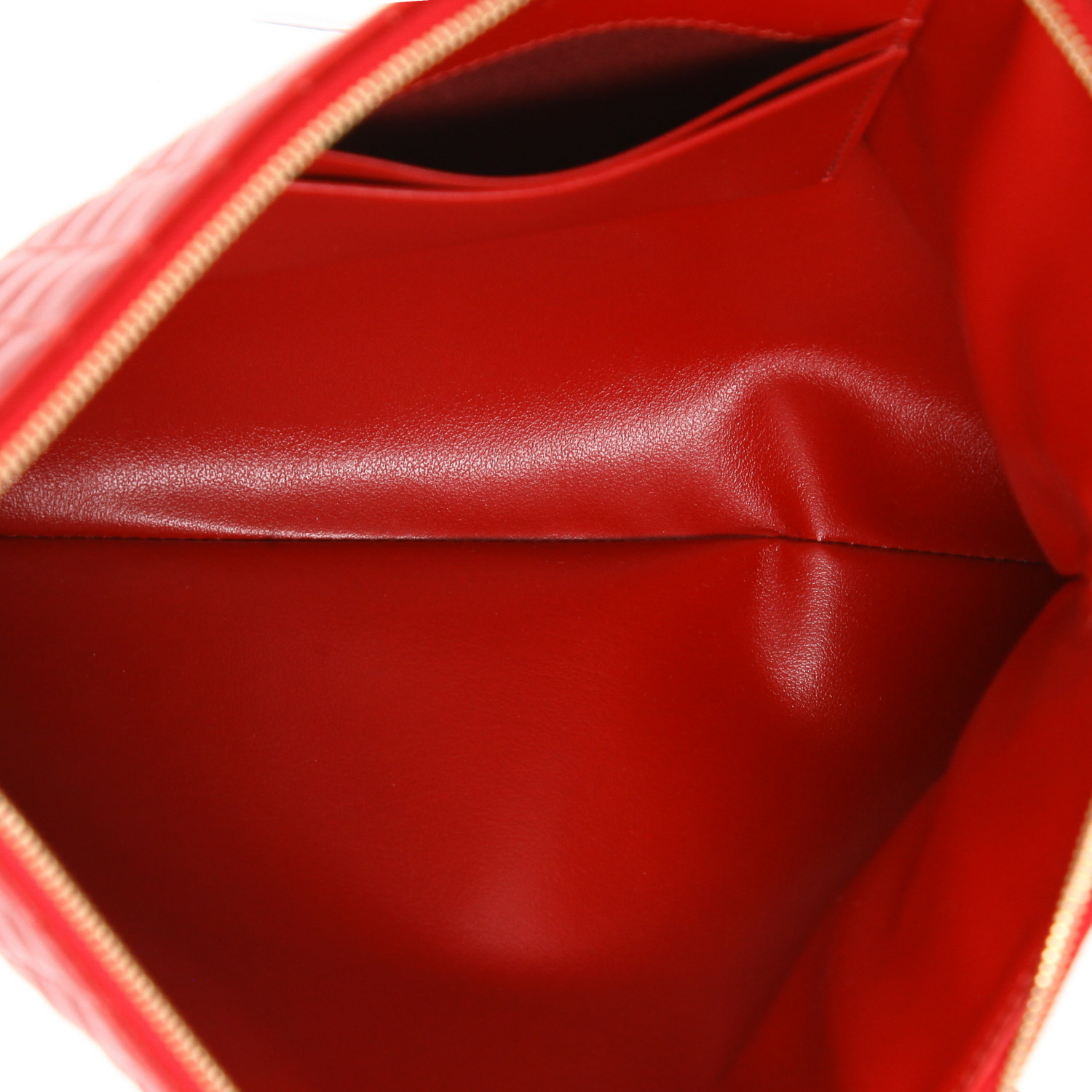 Bolsito de mano Celine  C bag en cuero acolchado rojo - Detail D3