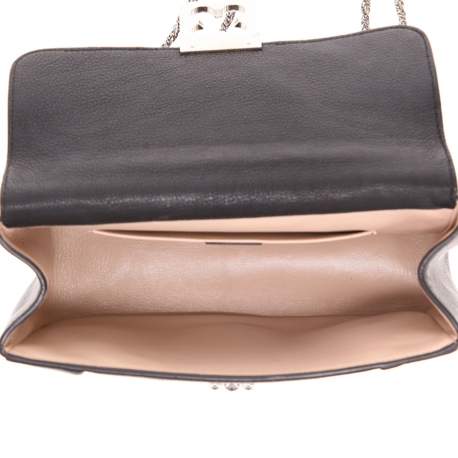 Borsa a tracolla Chloé  Elsie in pelle nera - Detail D3