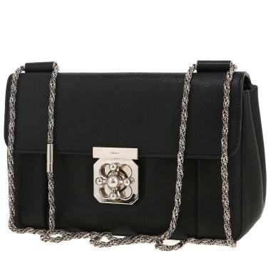 Chloé  Elsie shoulder bag  in black leather
