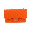 Chanel   shoulder bag  in orange quilted leather - 360 thumbnail