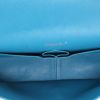 Chanel  Timeless Jumbo shoulder bag  in blue patent quilted leather - Detail D3 thumbnail