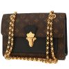 Borsa a tracolla Louis Vuitton  Victoire in tela monogram marrone e pelle nera - 00pp thumbnail