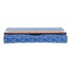 Goyard  Monte Carlo handbag/clutch  in blue Goyard canvas  and blue leather - Detail D1 thumbnail