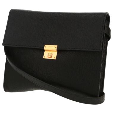 Hermès  Clic 16 shoulder bag  in black Mysore leather