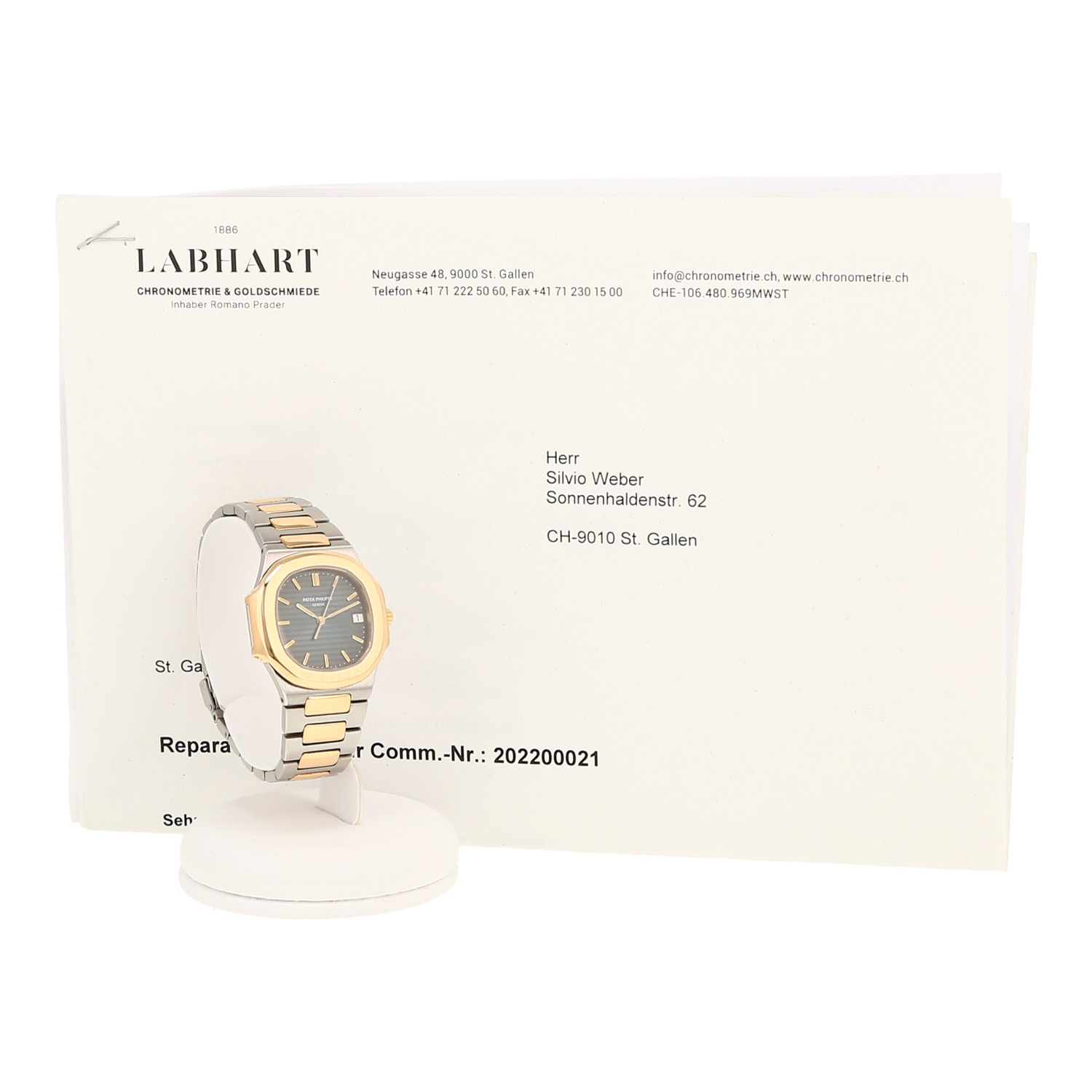 Patek Philippe Nautilus  in gold and stainless steel Ref: Patek Philippe - 3900  Circa 1980