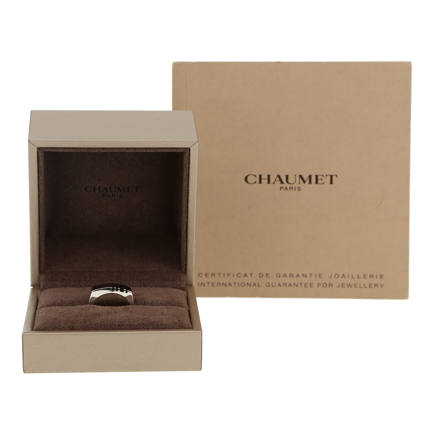 Bague Chaumet  en or blanc et émail - Detail D2