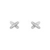 Paire de boucles d'oreilles Chaumet Lien en or blanc et diamants - 00pp thumbnail