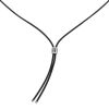 Chaumet Class One necklace in white gold, diamonds and rubber - 00pp thumbnail