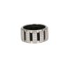 Bague Chaumet Class One en or blanc, diamants et caoutchouc - 360 thumbnail