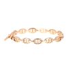 Hald-rigid Hermès Chaîne d'Ancre enchainée bracelet in pink gold - 360 thumbnail