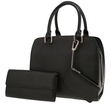 Bolso de mano Louis Vuitton  Pont Neuf en cuero Epi negro