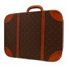 Louis Vuitton  Stratos suitcase  in brown monogram canvas  and natural leather - Detail D4 thumbnail