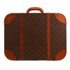 Louis Vuitton  Stratos suitcase  in brown monogram canvas  and natural leather - Detail D5 thumbnail