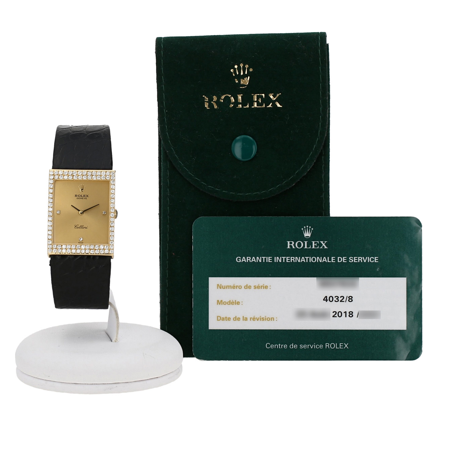 Rolex Cellini  in yellow gold and diamonds Ref: Rolex - 4032/8  Circa 1981 - Detail D2