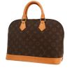 Borsa Louis Vuitton  Alma modello medio  in tela monogram marrone e pelle naturale - 00pp thumbnail