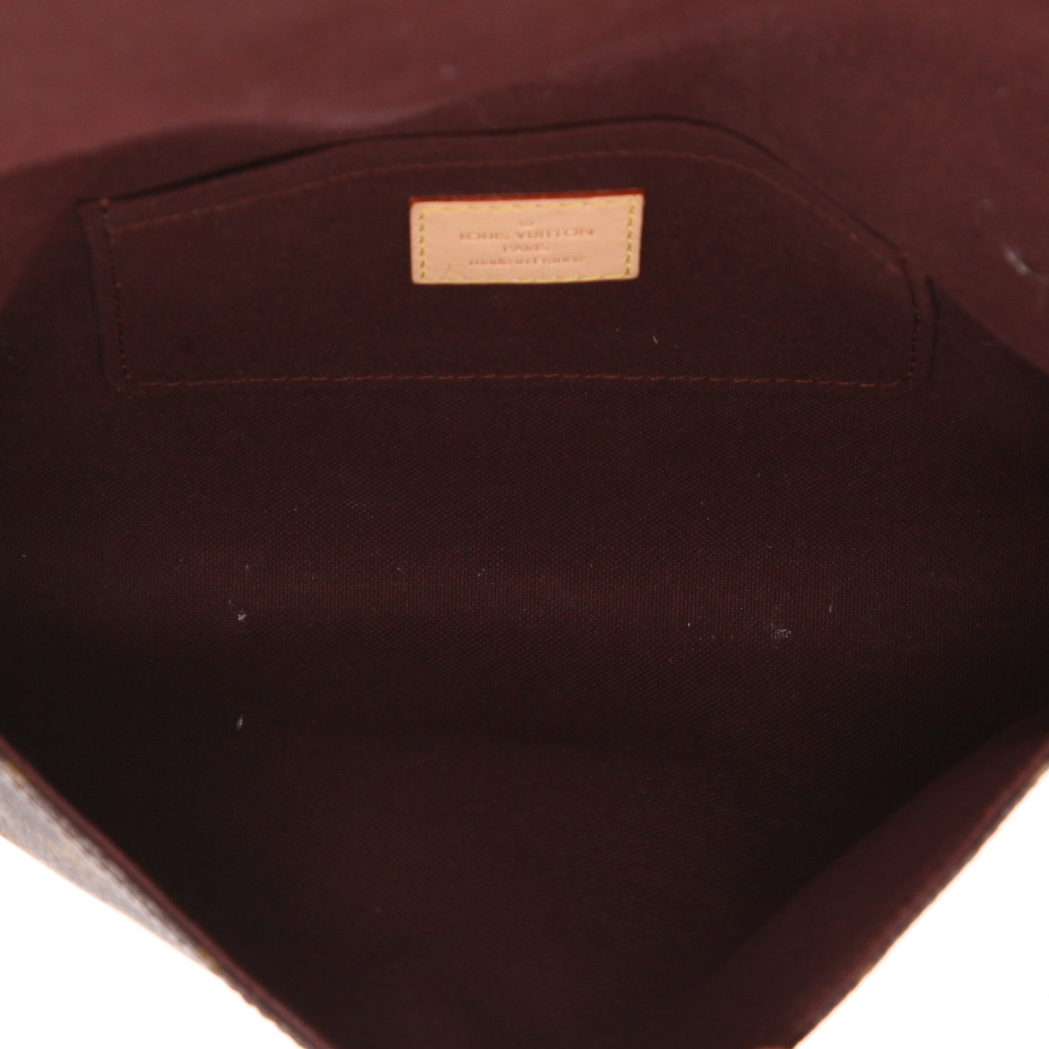 Bolso bandolera Louis Vuitton  Favorite en lona Monogram marrón y cuero natural - Detail D3