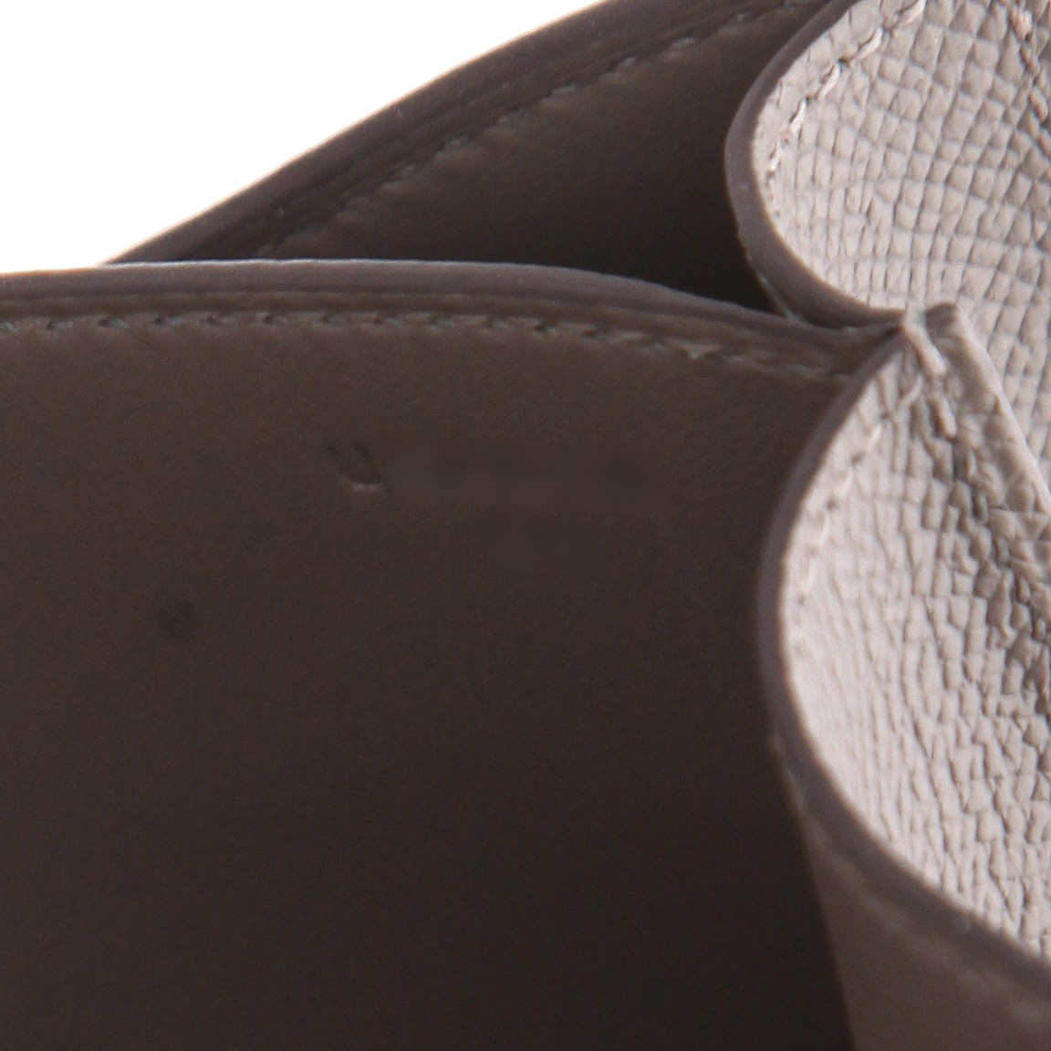 Hermès  Constance shoulder bag  in grey epsom leather - Detail D4
