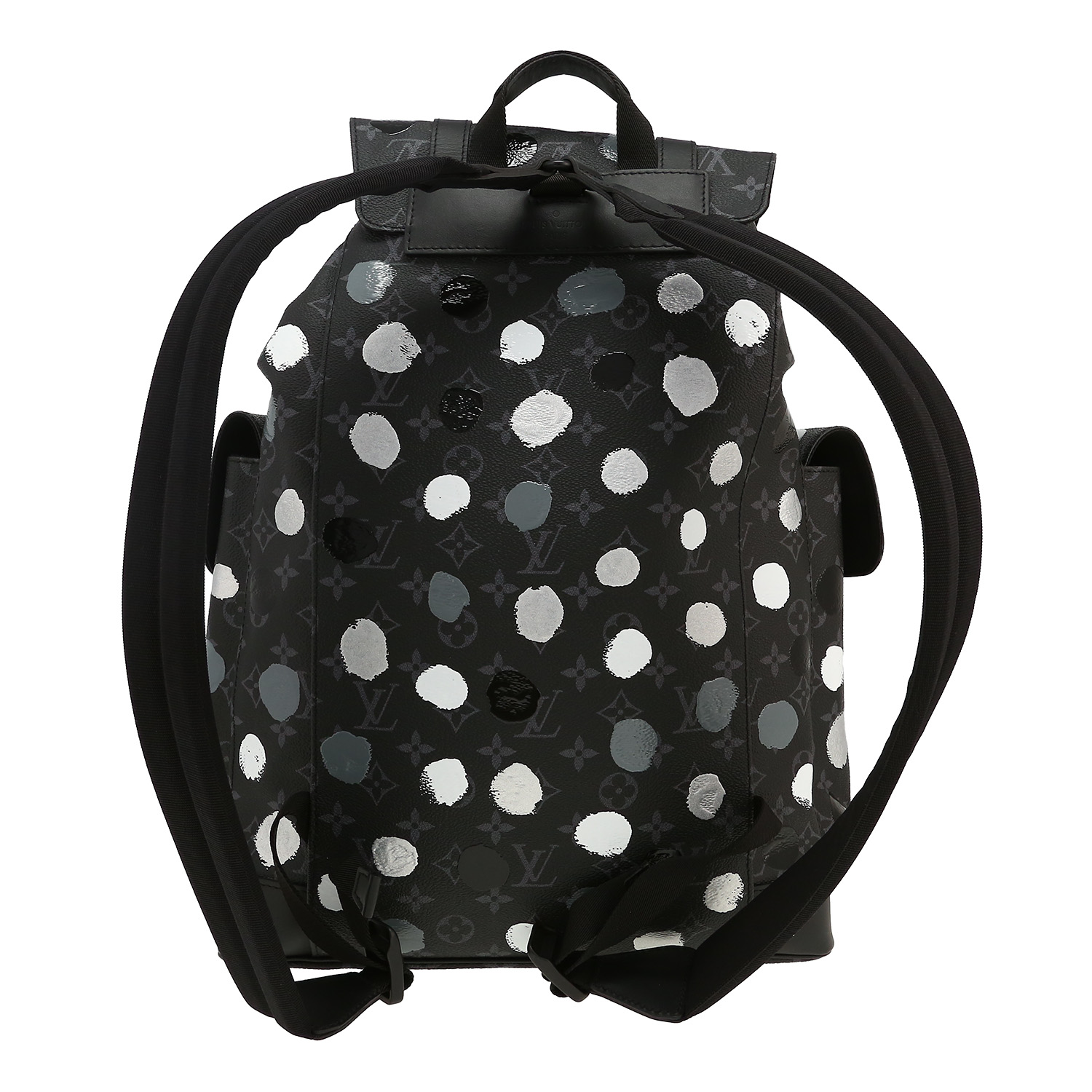 Louis Vuitton  Christopher backpack  in grey monogram canvas - Detail D4