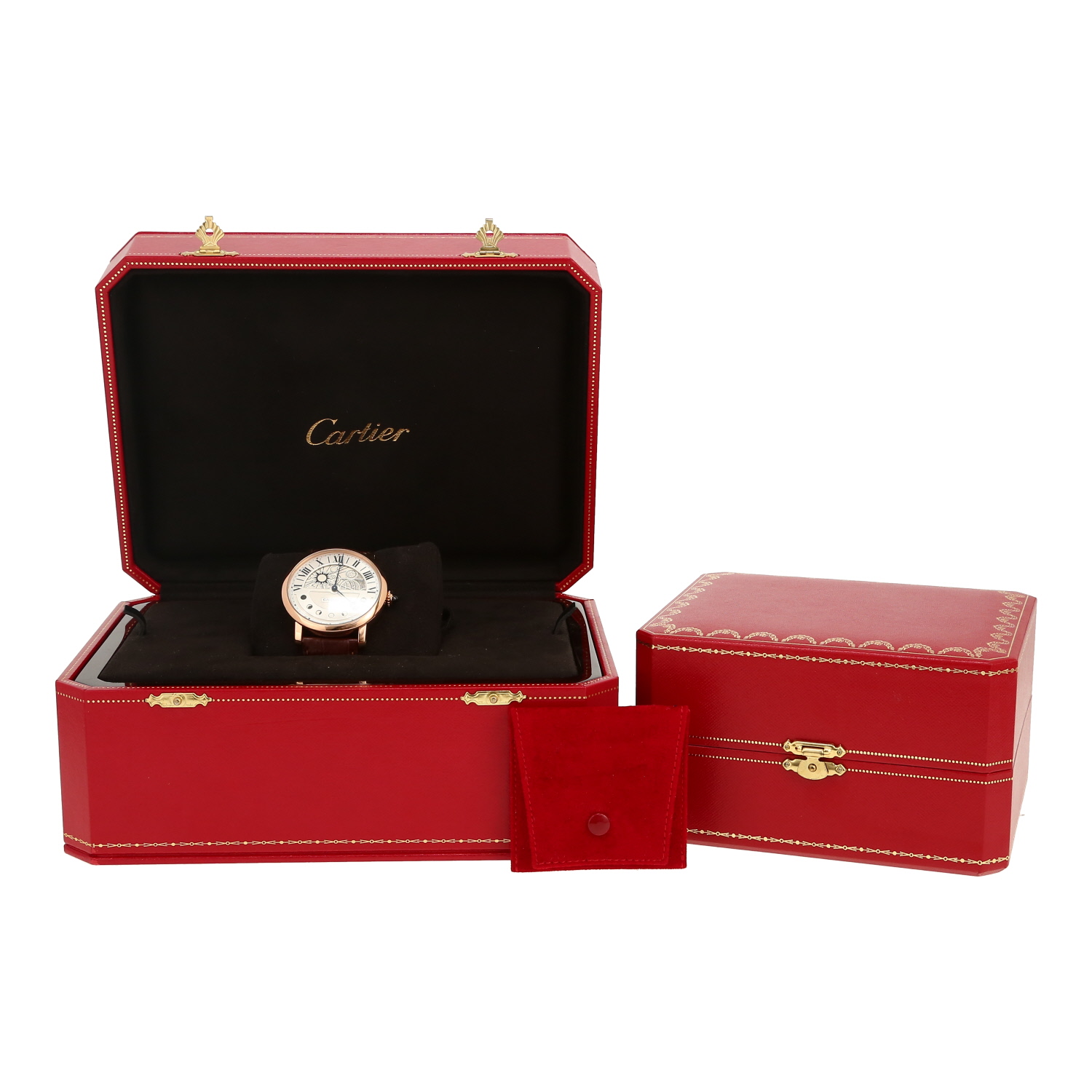 Montre Cartier Rotonde De Cartier en or rose Ref: Cartier - 3674  Vers 2010