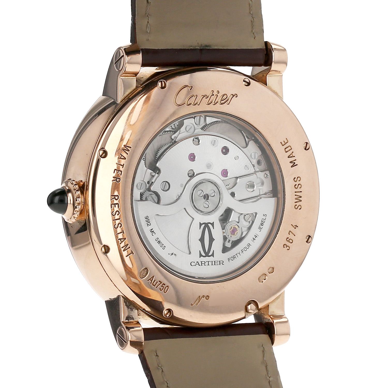 Cartier Rotonde De Cartier  in pink gold Ref: Cartier - 3674  Circa 2010 - Detail D3