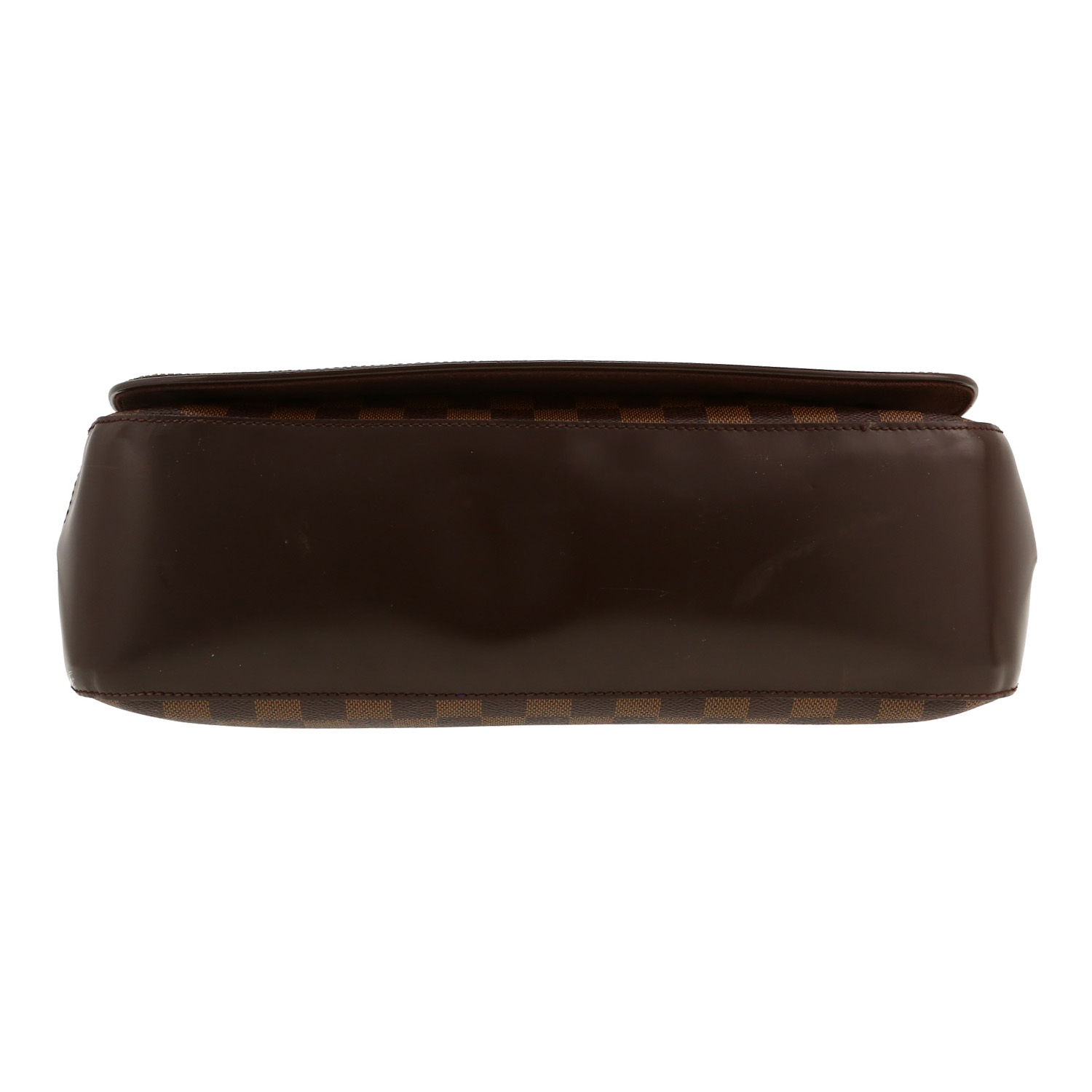 Borsa a tracolla Louis Vuitton  Messenger in tela a scacchi ebana e pelle marrone - Detail D1