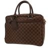 Borsa portadocumenti Louis Vuitton  Messenger in tela a scacchi ebana e pelle marrone - 00pp thumbnail