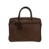 Borsa portadocumenti Louis Vuitton  Messenger in tela a scacchi ebana e pelle marrone - 360 thumbnail