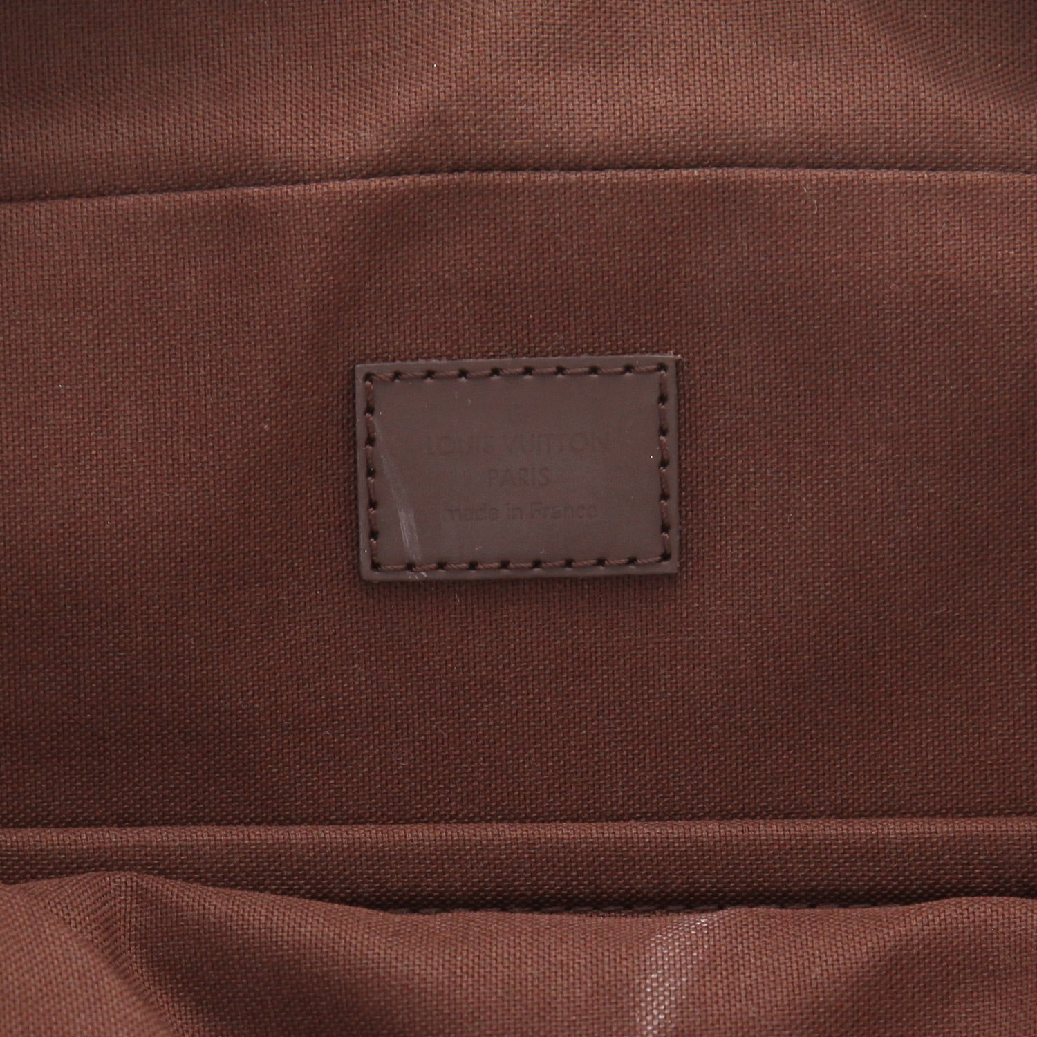 Borsa portadocumenti Louis Vuitton  Messenger in tela a scacchi ebana e pelle marrone - Detail D2