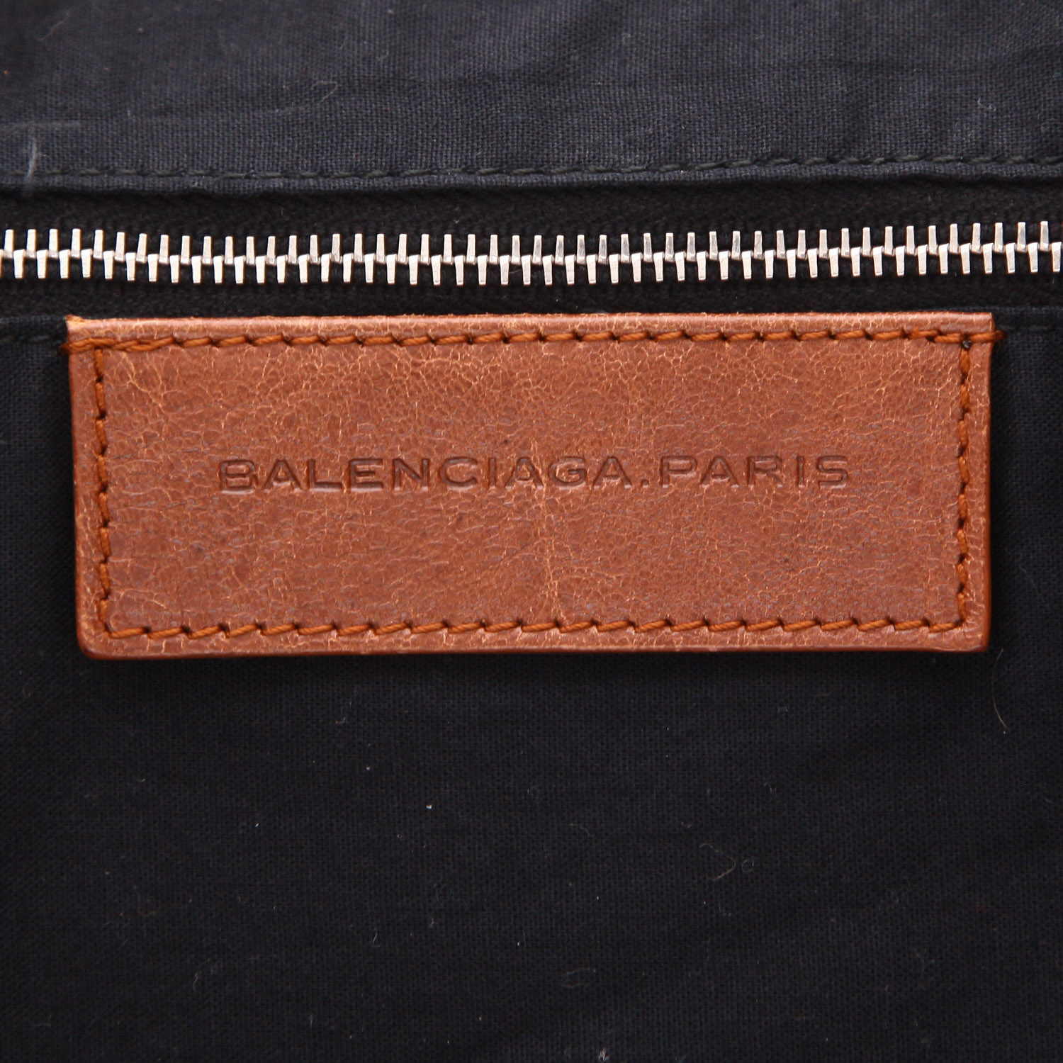 Borsa Balenciaga  City in pelle marrone - Detail D2