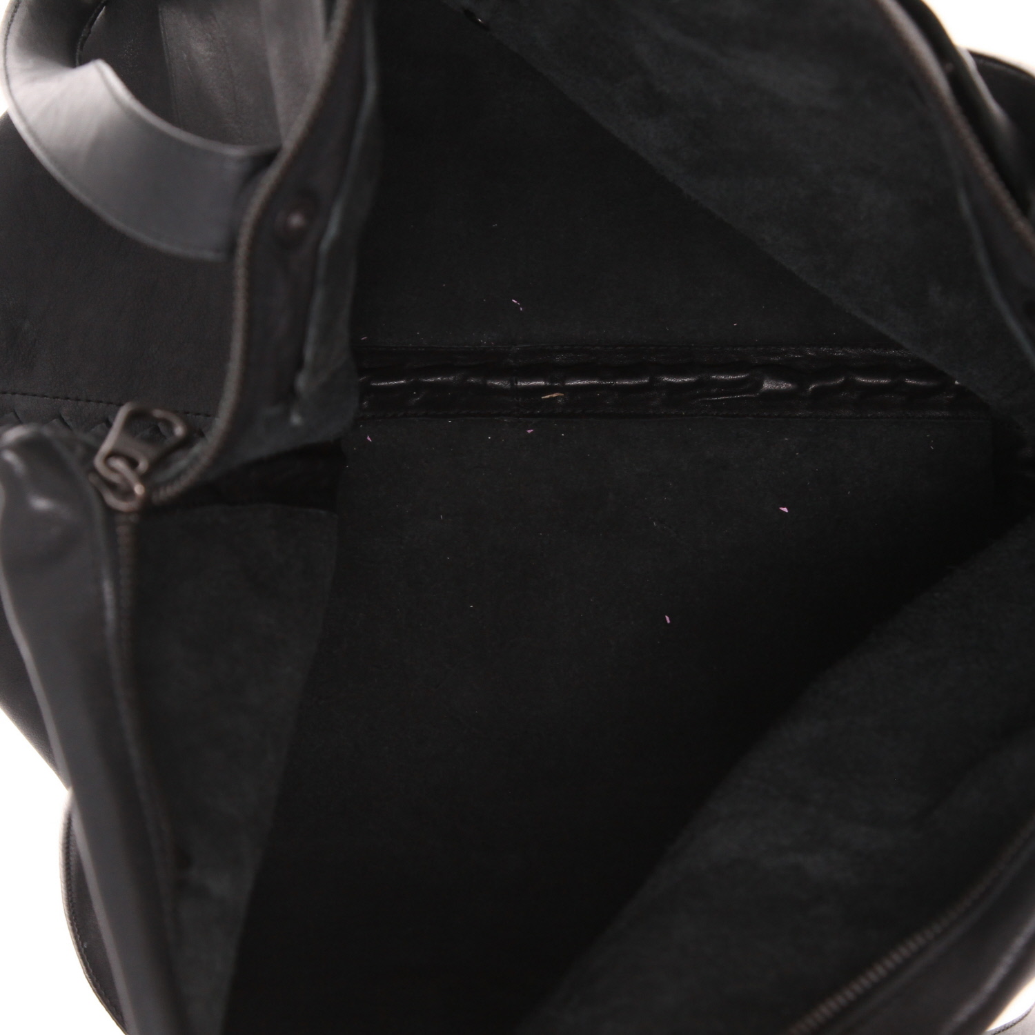 Sac à main Bottega Veneta   en cuir noir - Detail D3