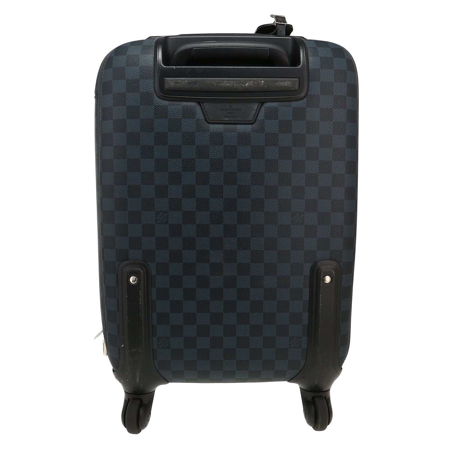 Valise rigide Louis Vuitton   en toile damier enduite bleu Cobalt - Detail D4