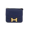 Hermès  Constance shoulder bag  in navy blue epsom leather - 360 thumbnail