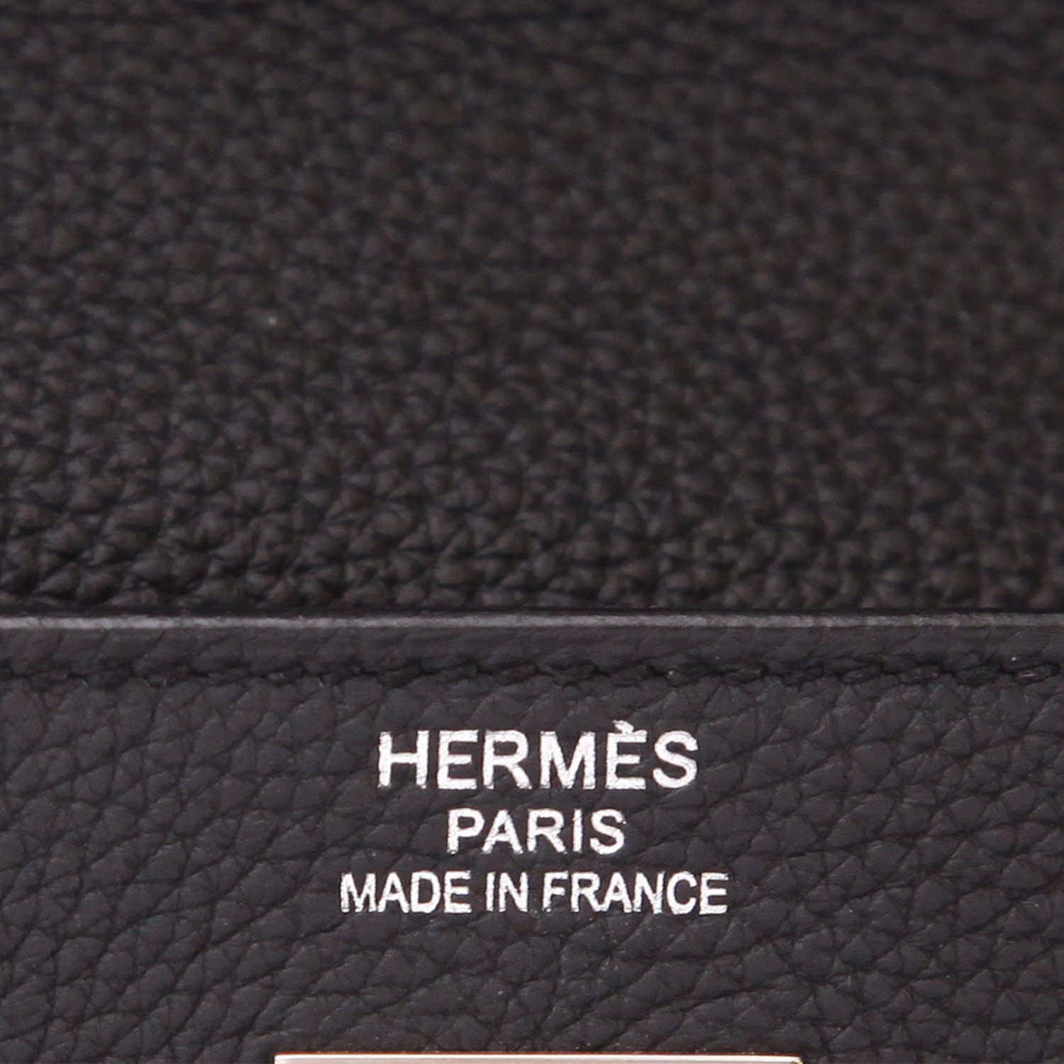Borsa Hermès  Kelly 40 cm in pelle togo nera - Detail D2