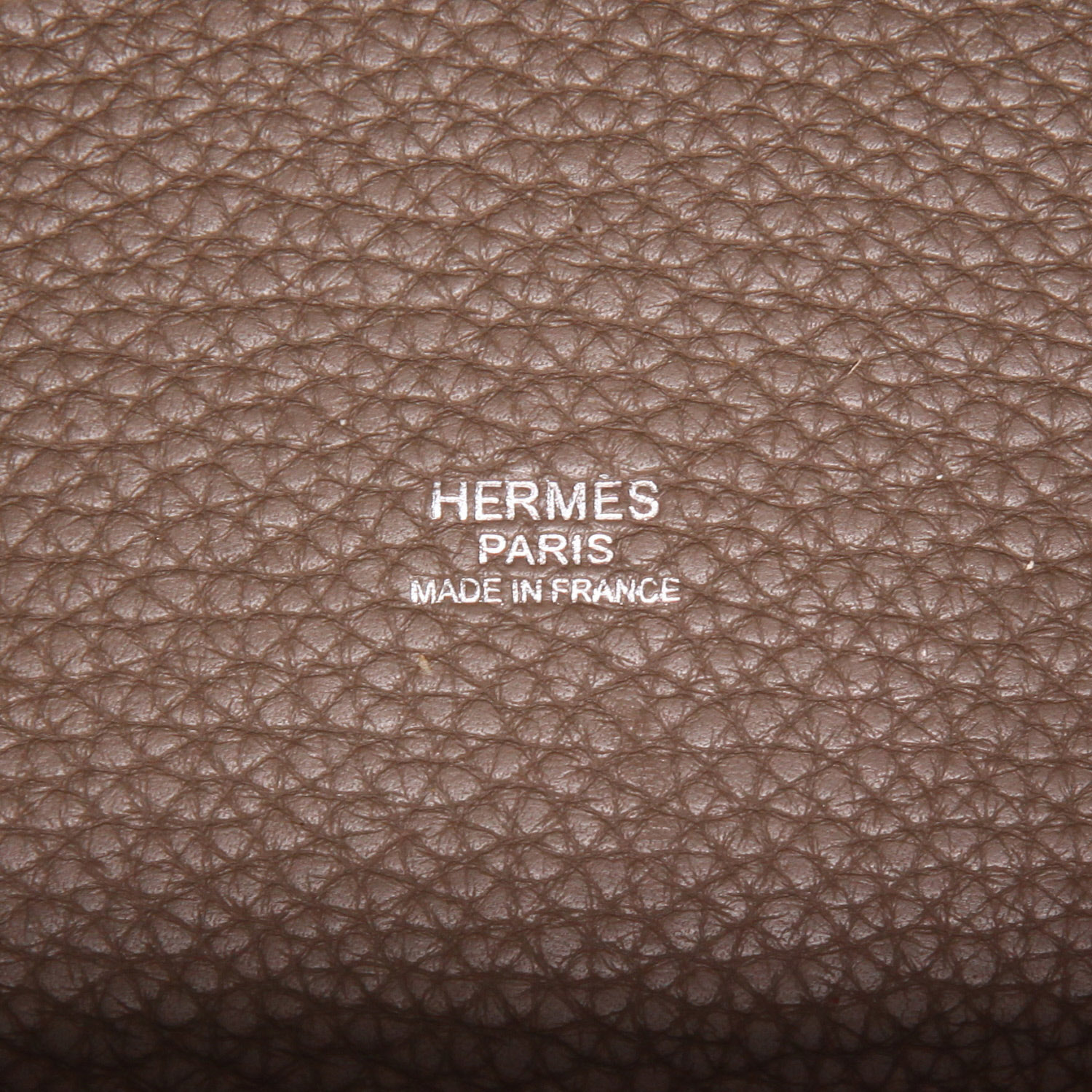 Bolso de mano Hermès  Picotin 18 cm en cuero togo marrón etoupe - Detail D2