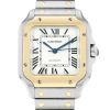 Montre Cartier Santos moyen modèle  en or et acier Ref: Cartier - 4075  Vers 2022 - 00pp thumbnail