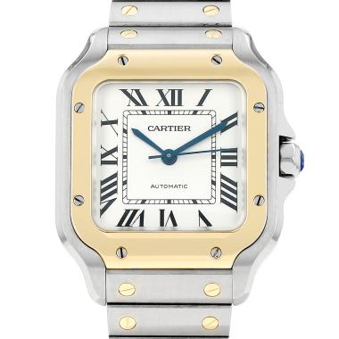 Reloj Cartier Santos modelo mediano  de oro y acero Ref: Cartier - 4075  Circa 2022