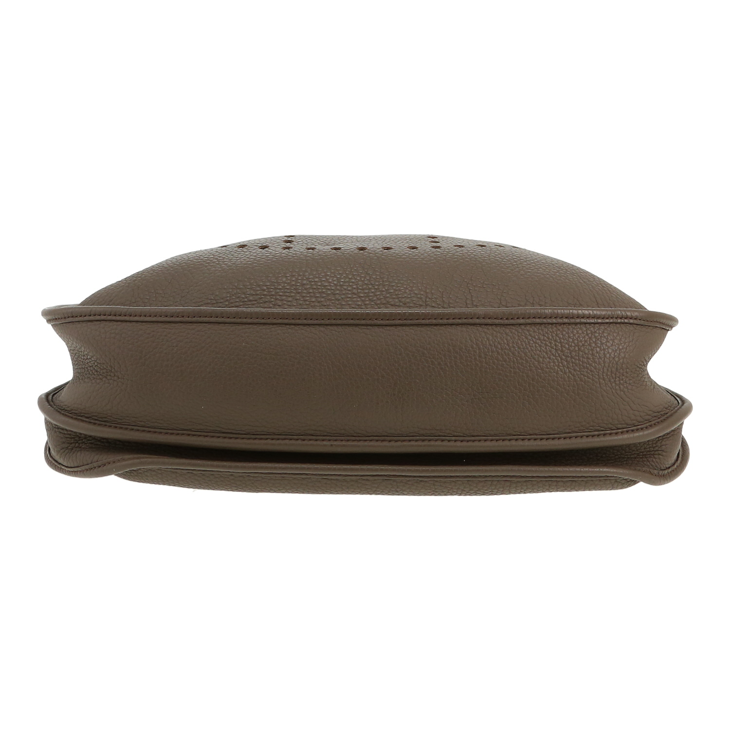 Bolso bandolera Hermès  Evelyne III en cuero togo gris estaño - Detail D1