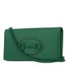 Gucci  1955 Horsebit shoulder bag  in green leather - 00pp thumbnail