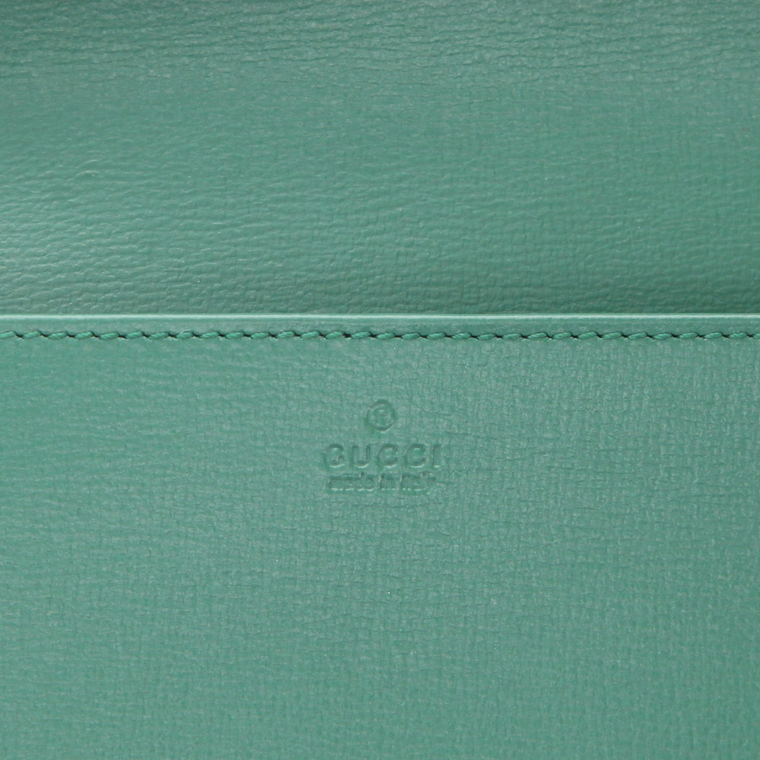 Gucci  1955 Horsebit shoulder bag  in green leather - Detail D2