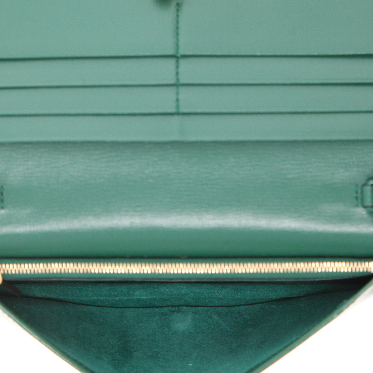 Borsa a tracolla Gucci  1955 Horsebit in pelle verde - Detail D3