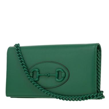 Borsa a tracolla Gucci  1955 Horsebit in pelle verde
