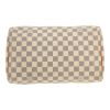 Borsa Louis Vuitton  Speedy 30 in tela a scacchi azzurro e pelle naturale - Detail D1 thumbnail