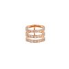 Repossi Berbère ring in pink gold and diamonds - 360 thumbnail