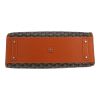 Sac cabas Goyard  Marquise en toile Goyardine noire et cuir marron - Detail D1 thumbnail