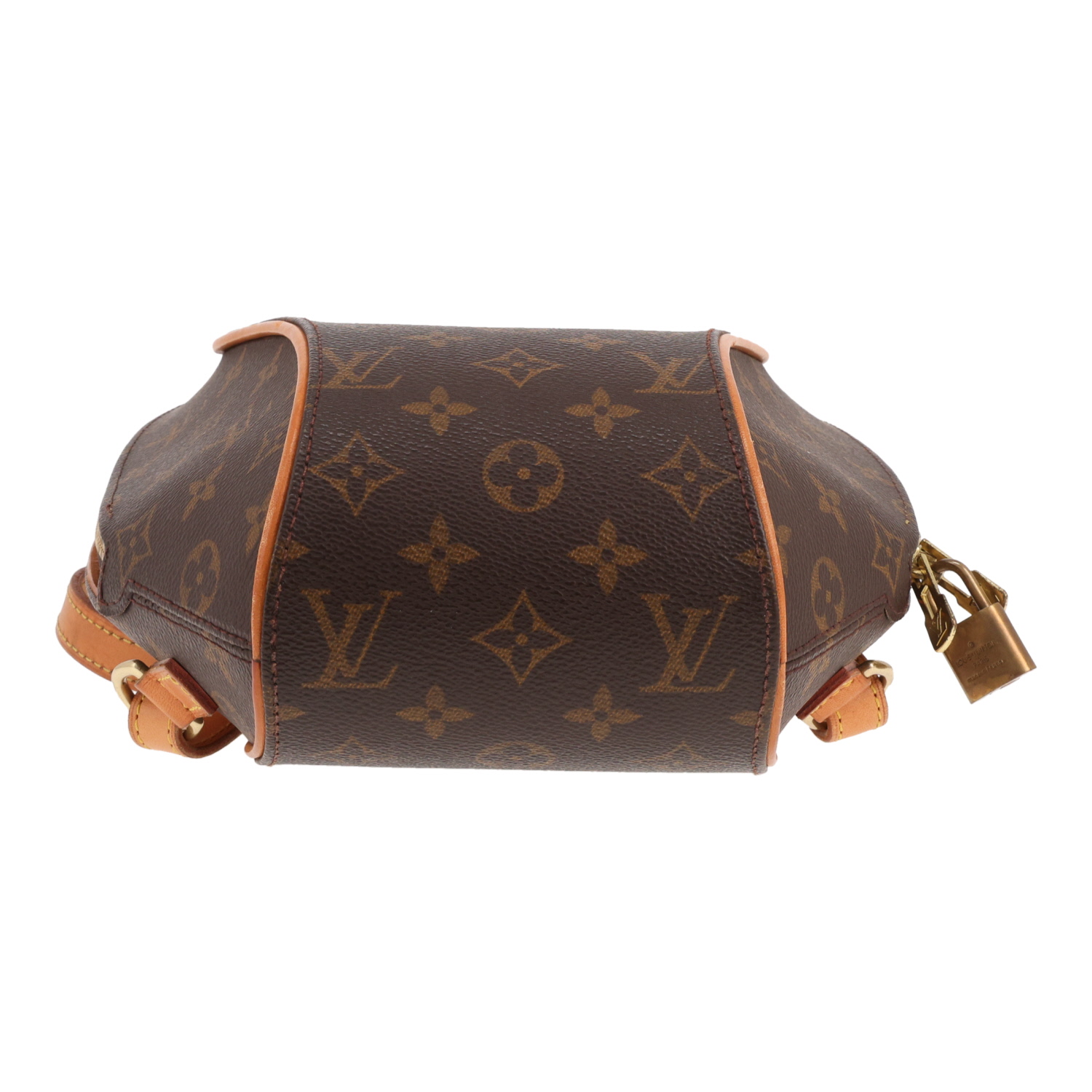Louis Vuitton Ellipse rucksack in brown Monogram canvas and natural leather - Detail D1